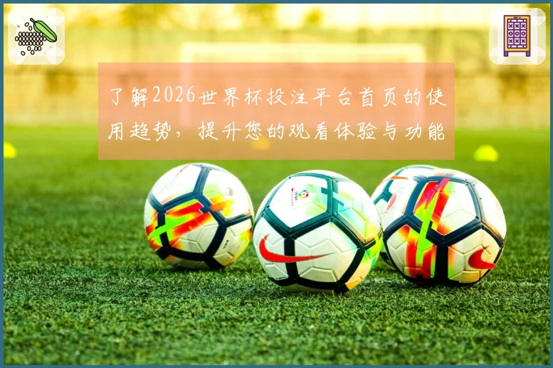 了解2026世界杯投注平台首页的使用趋势，提升您的观看体验与功能指南