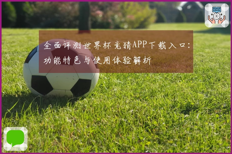 全面评测世界杯竞猜APP下载入口：功能特色与使用体验解析